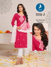 Titli 2 By Kaya Rayon Slub Kurti With Bottom Dupatta Orders In India